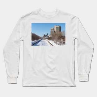 Ottawa's Rideau Canal in winter Long Sleeve T-Shirt